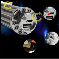 لیزر پوینتر حرارتی پاور بانک دار 50000MW USB017 نور آبی
