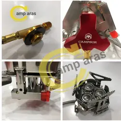سرشعله 3 شعله کمپسور فندک دار CAMPSOR LT002 درجه یک