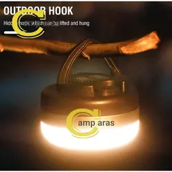 چراغ چادر شارژی آهنربایی BORUIT EBW2080 LED پاوربانک دار