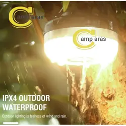 چراغ چادر شارژی آهنربایی BORUIT EBW2080 LED پاوربانک دار