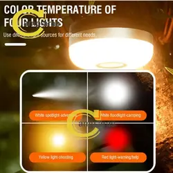 چراغ چادر شارژی آهنربایی BORUIT EBW2080 LED پاوربانک دار