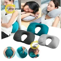 بالش گردنی بادی خودبادشو روکش مخمل Pillow ZJ-33