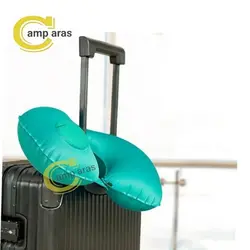 بالش گردنی بادی خودبادشو روکش مخمل Pillow ZJ-33