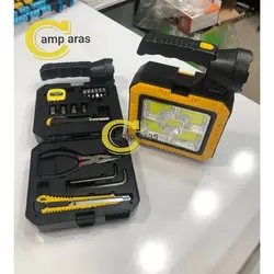 پروژکتور شارژی خورشیدی چندکاره Solar Portable Lamp پاوربانکی