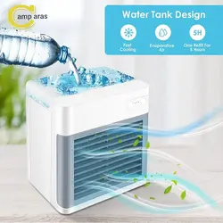 کولر آبی شارژی رومیزی و فن مه پاش مدل 927 Water cooled spray fan