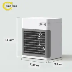 کولر آبی شارژی رومیزی و فن مه پاش مدل 927 Water cooled spray fan