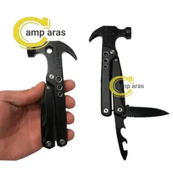 ابزار چندکاره چکش تاشو کمپینگ STAINLESS GW1122 ضد زنگ