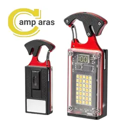 ابزار همه کاره چراغ قوه شارژی فندک دار مدل D64