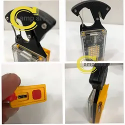 ابزار همه کاره چراغ قوه شارژی فندک دار مدل D64