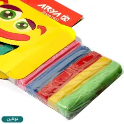 خمیر بازی 10 رنگ مقوایی آریا کد 1048