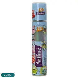 مداد رنگی 12 رنگ آرت لاین Artline استوانه ای طرح هیولا