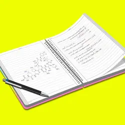 دفتر مشق تک خط 50 برگ مستر راد طرح یونیکورن (تک شاخ) کد 1722