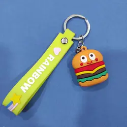 جاکلیدی فانتزی سیلیکونی طرح همبرگر کد 0002