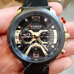 ساعت مچی مردانه کارن 8329 مشکی-رزگلد (کورن واتچ CURREN WATCH)
