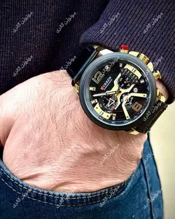ساعت مچی مردانه کارن 8329 مشکی-رزگلد (کورن واتچ CURREN WATCH)