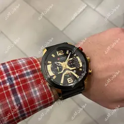 ساعت مچی مردانه کارن 8329 مشکی-رزگلد (کورن واتچ CURREN WATCH)