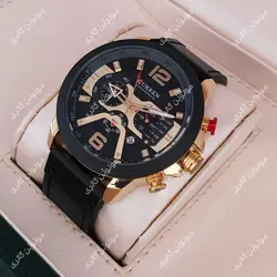 ساعت مچی مردانه کارن 8329 مشکی-رزگلد (کورن واتچ CURREN WATCH)