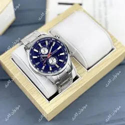 ساعت مچی مردانه کارن 8351 نقره ای-آبی (کورن CURREN) پسرانه زنانه دخترانه هوشمند اسپرت دیجیتال سه موتوره