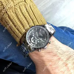 ساعت مچی مردانه کارن 8355 نقره ای-مشکی (کورن CURREN) پسرانه زنانه دخترانه هوشمند اسپرت دیجیتال سه موتوره
