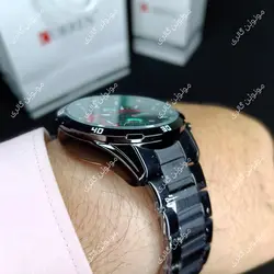 ساعت مچی مردانه کارن 8402 مشکی-سبز (کورن CURREN) پسرانه زنانه دخترانه هوشمند اسپرت دیجیتال سه موتوره