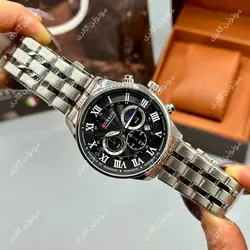 ساعت مچی مردانه کارن 8427 نقره ای-مشکی (کورن CURREN) پسرانه زنانه دخترانه هوشمند اسپرت دیجیتال سه موتوره