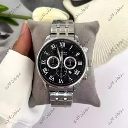 ساعت مچی مردانه کارن 8427 نقره ای-مشکی (کورن CURREN) پسرانه زنانه دخترانه هوشمند اسپرت دیجیتال سه موتوره