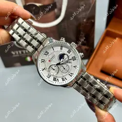 ساعت مچی مردانه کارن 8427 نقره ای-سفید (کورن CURREN) پسرانه زنانه دخترانه هوشمند اسپرت دیجیتال سه موتوره