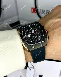ساعت مچی مردانه کارن 8442 مشکی CURREN سه موتور فعال