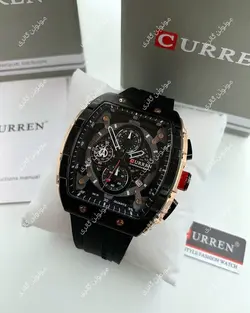 ساعت مچی مردانه کارن 8442 مشکی CURREN سه موتور فعال