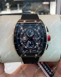 ساعت مچی مردانه کارن 8442 مشکی CURREN سه موتور فعال