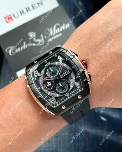 ساعت مچی مردانه کارن 8442 مشکی CURREN سه موتور فعال
