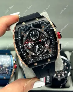 ساعت مچی مردانه کارن 8442 مشکی CURREN سه موتور فعال