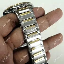 ساعت مچی مردانه کارن 8435 نقره ای-طلایی-سفید CURREN سه موتور فعال