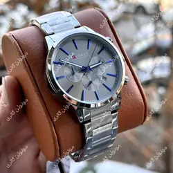 ساعت مچی مردانه کارن 8435 نقره ای-خاکستری CURREN سه موتور فعال