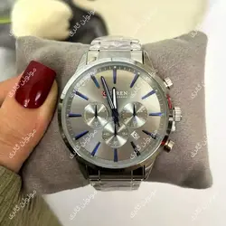 ساعت مچی مردانه کارن 8435 نقره ای-خاکستری CURREN سه موتور فعال