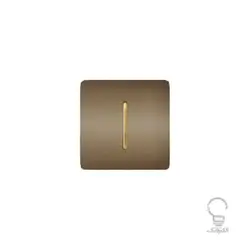 کلید و پریز آسیا مدل کریستال بژ زه دار