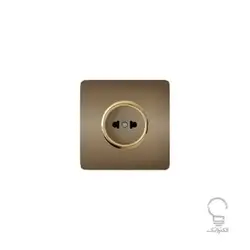 کلید و پریز آسیا مدل کریستال بژ زه دار