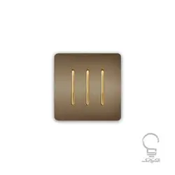 کلید و پریز آسیا مدل کریستال بژ زه دار