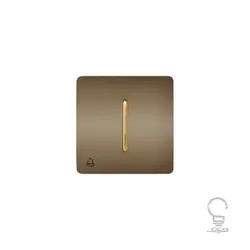 کلید و پریز آسیا مدل کریستال بژ زه دار