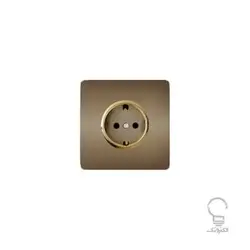 کلید و پریز آسیا مدل کریستال بژ زه دار