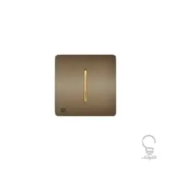 کلید و پریز آسیا مدل کریستال بژ زه دار