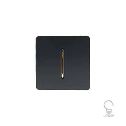 کلید و پریز آسیا مدل کریستال مشکی زه دار