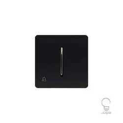 کلید و پریز آسیا مدل کریستال مشکی زه دار