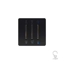 کلید و پریز آسیا مدل کریستال مشکی زه دار