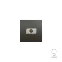 کلید و پریز آسیا مدل کریستال مشکی زه دار