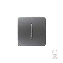 کلید و پریز آسیا مدل کریستال مشکی زه دار