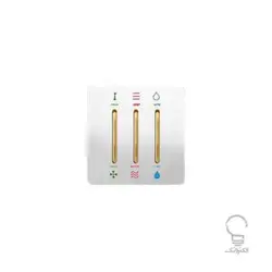 کلید و پریز آسیا مدل کریستال سفید زه دار