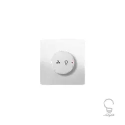 کلید و پریز آسیا مدل کریستال سفید زه دار