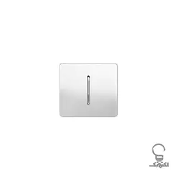 کلید و پریز آسیا مدل کریستال سفید زه دار