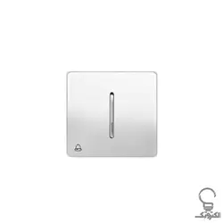 کلید و پریز آسیا مدل کریستال سفید زه دار